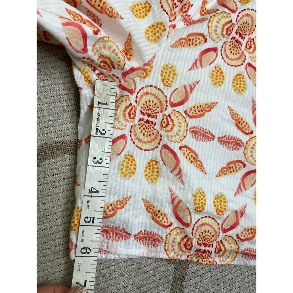 Hill House Men’s Leo Shorts, Orange Shell Mosaic, size large, MSRP $128